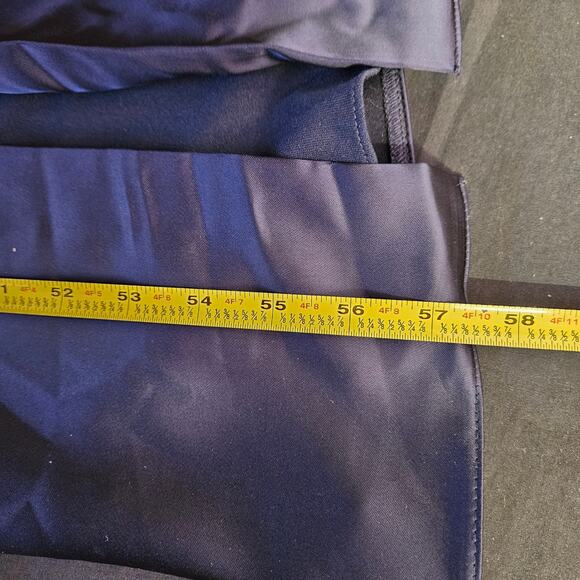 After Six Midnight Draped Sleeves Satin Gown Size XS NWT Formal Holiday Party - Picture 9 of 10